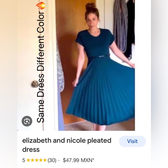 Gorgeous MIDI Pleated Dress in dazzling Orange  from Elizabeth & Nichole🔥🔥🔥 - Picture 9 of 11